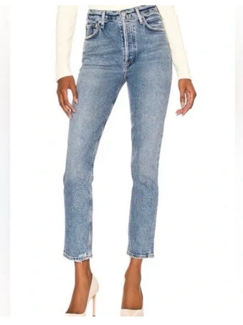 Citizens of Humanity Charlotte High-Rise Straight Leg Women's Jeans - Light Blue
